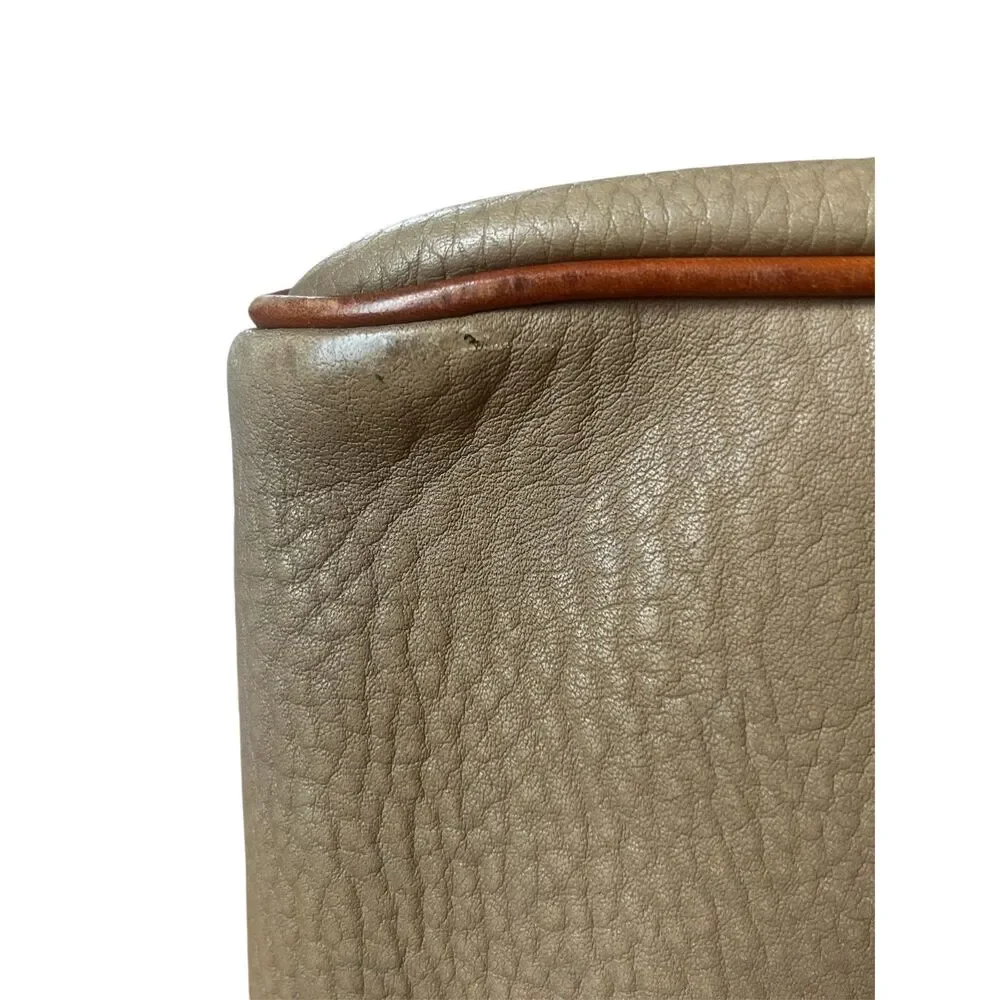 VTG Dooney & Bourke All Weather Leather Satchel Taupe Tan Doctor Bag Made in USA - Picture 7 of 8